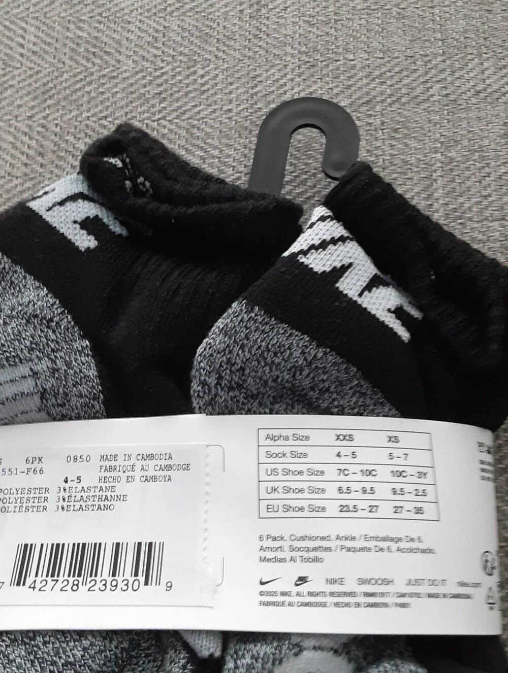 Nike Ankle Kids Socks ( 6pk  )